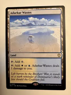 Adarkar Wastes MTG BLC 0291 Rare NM - Image 1