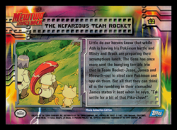 NM - Topps Pokemon The Nefarious Team Rocket #12 The First Movie (Blue Logo) - Image 2