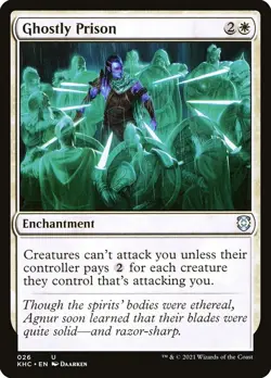 MTG - Ghostly Prison - Kaldheim Commander - X1 - (NM) - - Image 1