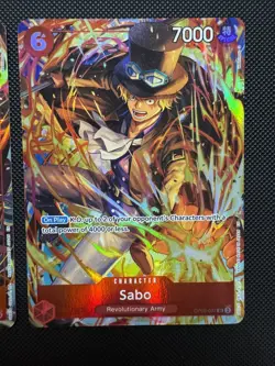 One Piece Sabo OP05-007 & Portgas.D.Ace ST15-005 Illustration Box 5 Promo MINT - Image 4