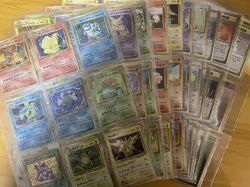 Pokemon Card Complete Base Set 102 Card Collection 1996 ALL SWIRLS Japanese. - Image 1