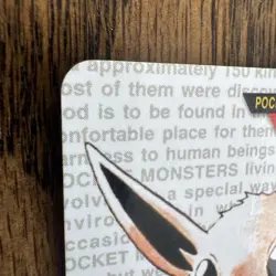 1996 Bandai Carddass Eevee Green Vending Pokemon Card EX Japanese Pocket Monster - Image 2