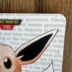 1996 Bandai Carddass Eevee Green Vending Pokemon Card EX Japanese Pocket Monster - Image 3