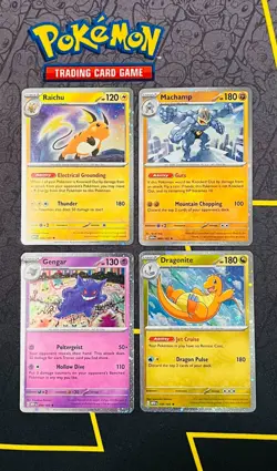Sam's Club 151 Cosmos Holo Pokemon Cards - RAICHU / MACHAMP / GENGAR / DRAGONITE - Image 1