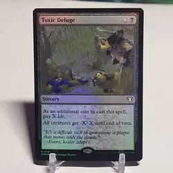 Toxic Deluge Foil Commander Masters Card #0191 MTG LP - Image 1