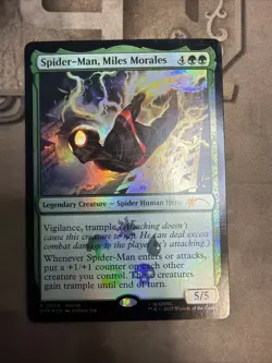 Spider-Man, Miles Morales - Foil NM - Spider-Man Magic The Gathering P0008 - Image 1