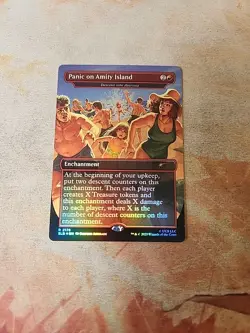 Panic On Amity Island-Descent Into Avernus Rainbow Foil Secret Lair MTG NM - Image 1