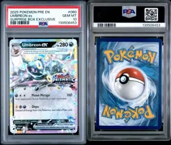 Pokemon Prismatic Evolutions Umbreon ex 060/131 Surprise Box Stamped, PSA 10 - Image 3