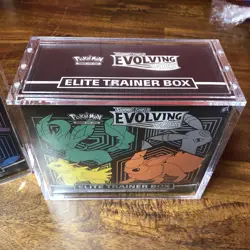Pokemon TCG Evolving Skies ETB 2x Set w/ Acrylic cases - Image 2