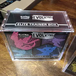 Pokemon TCG Evolving Skies ETB 2x Set w/ Acrylic cases - Image 3
