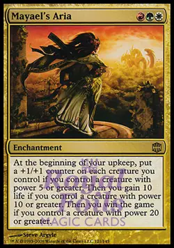 Mayael's Aria 1x FOIL ARB MTG Alara Reborn Rare NM red green white - Image 1