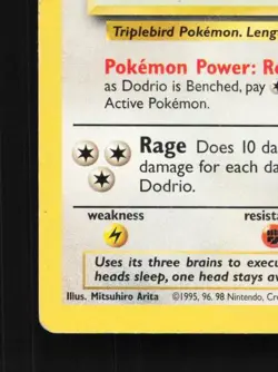 Dodrio 34/64 HP Jungle English Pokemon Card TCG - Image 2