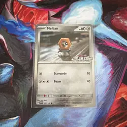 Meltan 102/142 Stamped Promo - Stellar Crown - Cosmos Holo - Pokemon TCG - Image 1