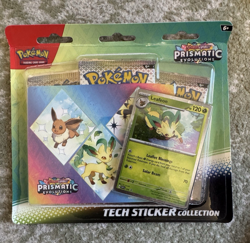 Pokemon TCG Prismatic Evolutions Tech Sticker Collection 3-Pack SEALED -Lot of 8 - Image 3