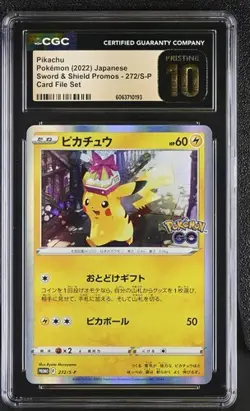 ⚡⚡ CGC 10 PRISTINE Pikachu 272/S P Pokemon Sword & Shield Promos 2022 Japanese - Image 1