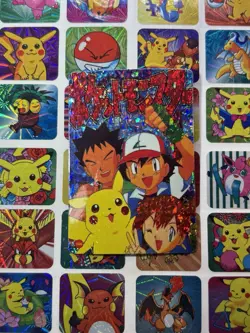 Pokemon Charizard Vintage Pocket Monsters Vending HOLO Prism Sticker 99 Nintendo - Image 1
