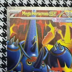 Mega Heracross ex 108/094 Me02: Phantasmal Flames Holo Pokemon Near Mint - Image 2