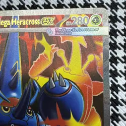 Mega Heracross ex 108/094 Me02: Phantasmal Flames Holo Pokemon Near Mint - Image 3