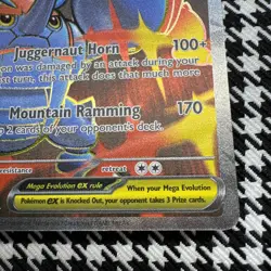 Mega Heracross ex 108/094 Me02: Phantasmal Flames Holo Pokemon Near Mint - Image 4