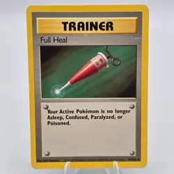 Pokemon TCG Full Heal 82/102 Base Set Uncommon Trainer WOTC Unlimited LP - Image 1
