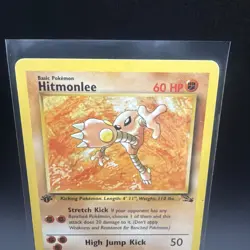1st Edition Hitmonlee Rare Fossil 22/62 Pokemon TCG - Image 2