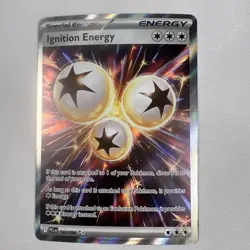 Pokemon TCG Ignition Energy 124/094 Ultra Rare ME02: Phantasmal Flames NM - Image 1