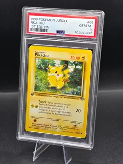 1999 Pokemon Pikachu 1st Edition Jungle 60 PSA 10 Gem Mint - Image 2