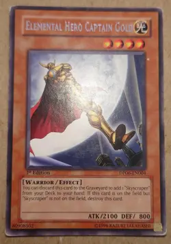 Yu-Gi-Oh Elemental Hero Captain Gold 1st Edition Rare DP06-EN004 - Image 1