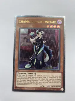 YuGiOh! Chamber Dragonmaid OP28-EN002 Ultimate Rare - Image 1