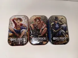 One Piece Mini-Tin Vol 2 Pack Set of 3 | TS-02 OP-13 | BRAND NEW SEALED - Image 1