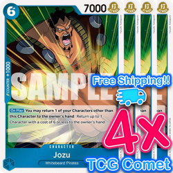 [4x Playset] Jozu (047) - Two Legends (OP08) - One Piece CCG TCG - Image 1