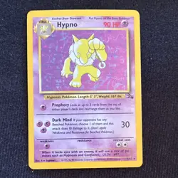 Wizards of the Coast Hypno 8/62 Fossil Rare 1999 Pokemon Card 90 HP - Image 1