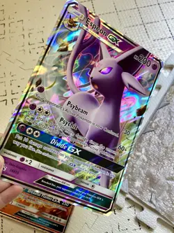Pokemon TCG Jumbo Promo Card Lot - Mewtwo, Charizard, Espeon, Umbreon GX - Image 4