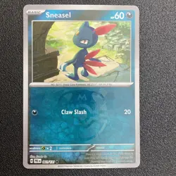 Sneasel 061/131 Masterball Reverse Holo Pokemon Card Prismatic Evolutions NM - Image 1