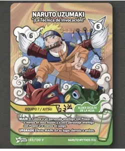 Naruto Uzumaki 133/130 Mythos 1st Edition TCG Promo Card ES + 2 Cards Manga - Image 3