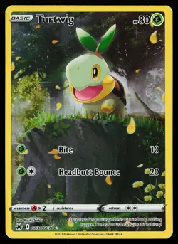 Turtwig GG31/GG70 Ultra Rare Crown Zenith Galarian Gallery Pokemon Card - Image 1