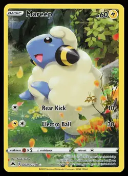 Mareep GG34/GG70 Ultra Rare Crown Zenith Galarian Gallery Pokemon Card - Image 1