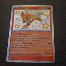 Entei SV: Paldean Fates Shiny Rare Holo Basic 130 HP 112/091 Pokemon TCG - Image 1