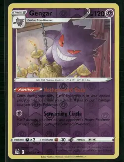 Gengar Holo Rare SWSH11: Lost Origin 066/196 Pokemon - Image 1