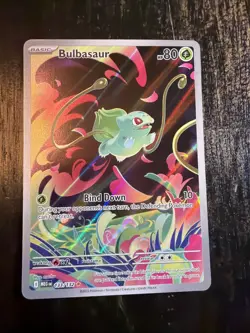 Pokemon Bulbasaur Full Art Holo Illustration Rare Me01: Mega Evolution 133/132 - Image 1