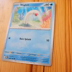 POKEMON S&V OBSIDIAN FLAMES TCG: Wiglett / Common #058/197 - Image 2
