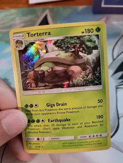 Torterra 9/156 HOLO RARE Pokemon SM Ultra Prism 2018 W14 - Image 3