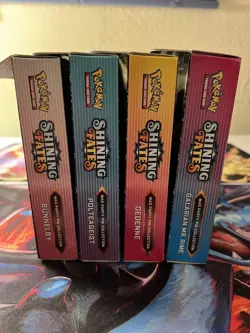 Pokemon TCG Shining Fates Mad Party Pin Collection Box Set of 4 Brand New Sealed - Image 2