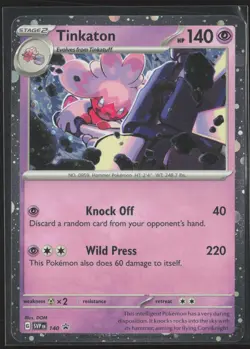 Tinkaton (Cosmo Holo) 140 Holo Promo Scarlet & Violet Promo Pokemon Holo NM - Image 1