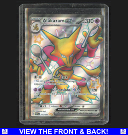 Alakazam ex 2024 Pokemon Paldean Fates Full Art Double Rare 215 - Image 1