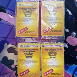 POKEMON - FIRST MOVIE BLACK STAR - PROMO - WOTC - 1999 - SET OF ALL 4 - SEALED - Image 1