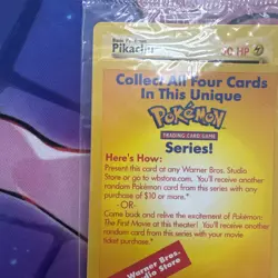 POKEMON - FIRST MOVIE BLACK STAR - PROMO - WOTC - 1999 - SET OF ALL 4 - SEALED - Image 2