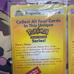 POKEMON - FIRST MOVIE BLACK STAR - PROMO - WOTC - 1999 - SET OF ALL 4 - SEALED - Image 5