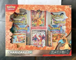New Pokemon TCG Charizard ex Premium Collection Factory Sealed! 6 Packs Total - Image 1