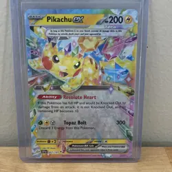 Pokemon Pikachu ex 057/191 Sv08 Surging Sparks Tera EX Rare Holo 200 HP Eng - Image 1